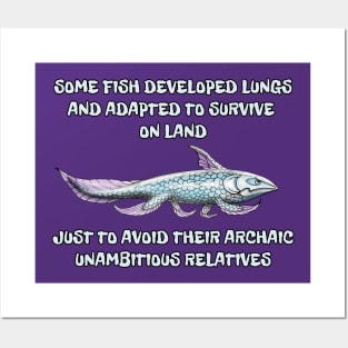 Relatives joke / Why fish evolved to survive on land Posters and Art